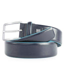 Cintura Uomo PIQUADRO in Pelle Blu Linea Blue Square - CU5258B2
