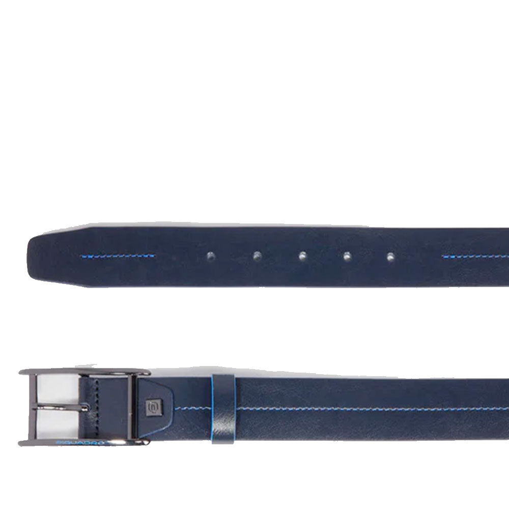 Cintura Uomo PIQUADRO in Pelle Blu Linea Blue Square - CU6667B2