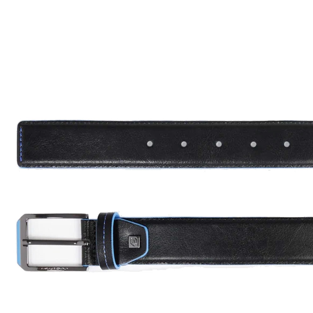 Cintura Uomo PIQUADRO in Pelle Nera Linea Blue Square - CU6743B2
