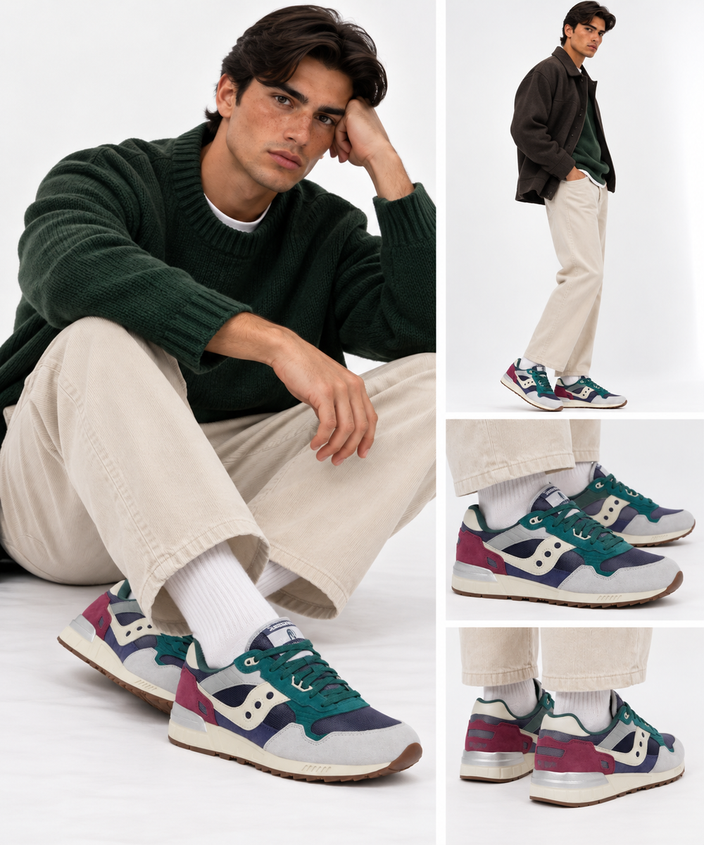 Scarpe Uomo Saucony Sneakers Shadow 5000 Naval - Pine