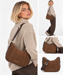 Borsa Donna PIQUADRO linea Circle in Pelle Liscia e Scamosciata Colore Marrone - BD6657W92