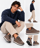 Herren-Sneaker SUN68 Tom Suede in Braun - Z46106