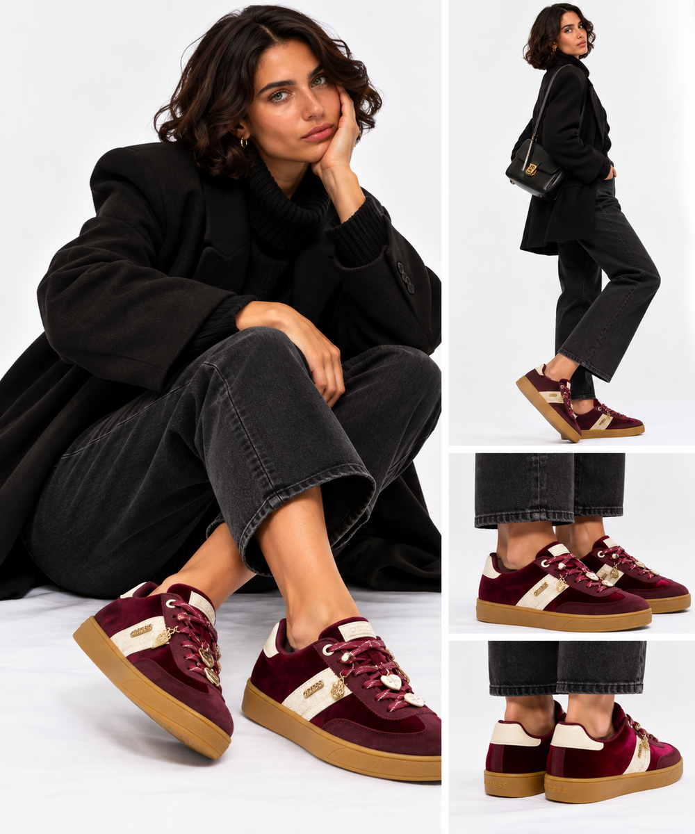 Sneakers Donna GUESS Colore Rosso Linea Naoki2