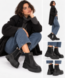 Stivaletti Platform Donna LIU JO Andrea 09 in Pelle Nera