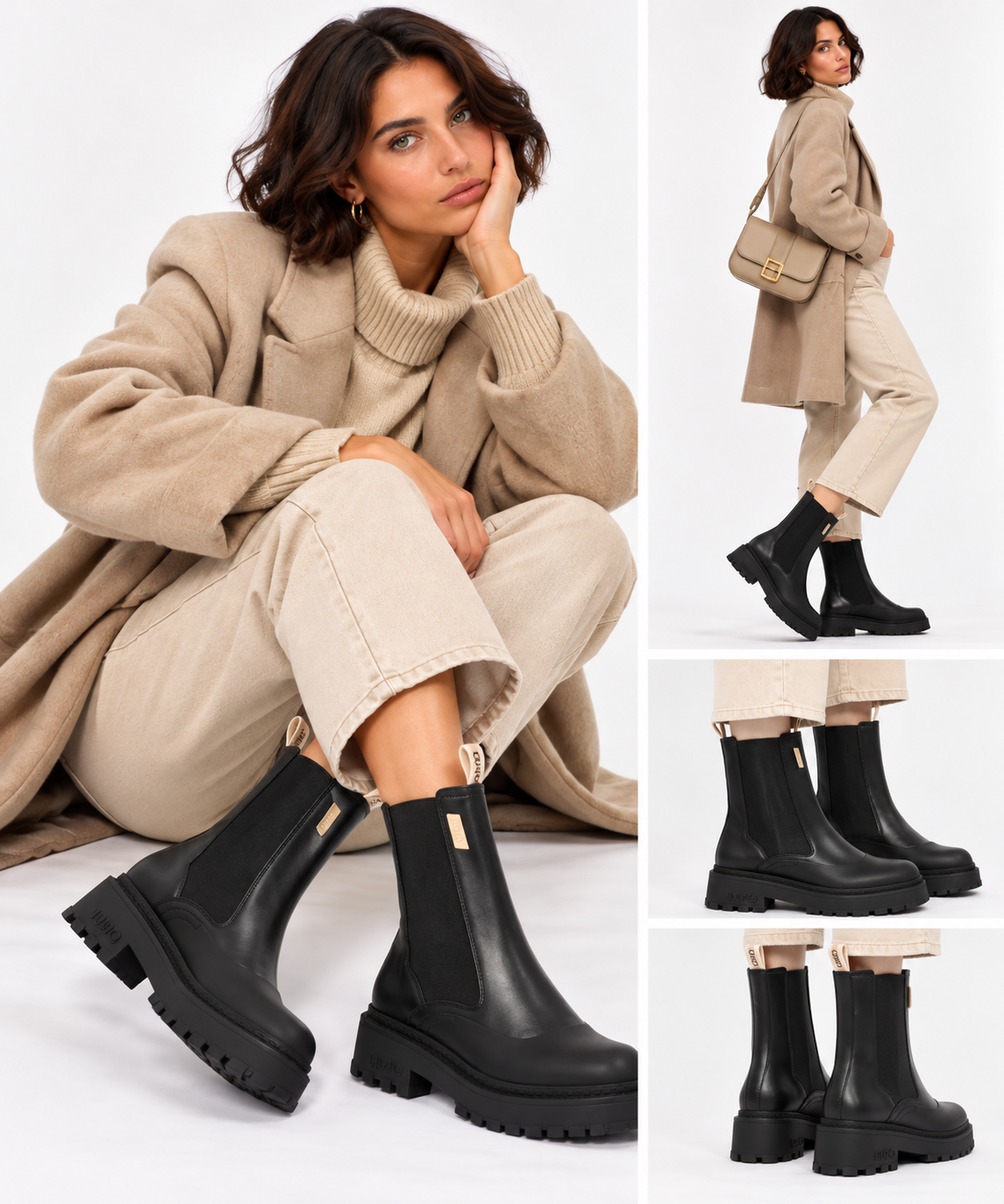 Stivaletti Donna LIU JO Rumi 47 in Pelle Nera
