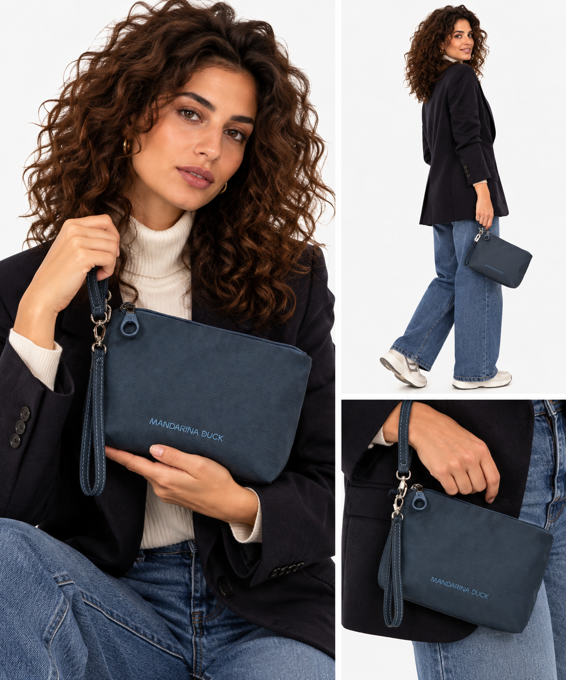 Pochette Donna MANDARINA DUCK linea MD20 in Tessuto Starry Night