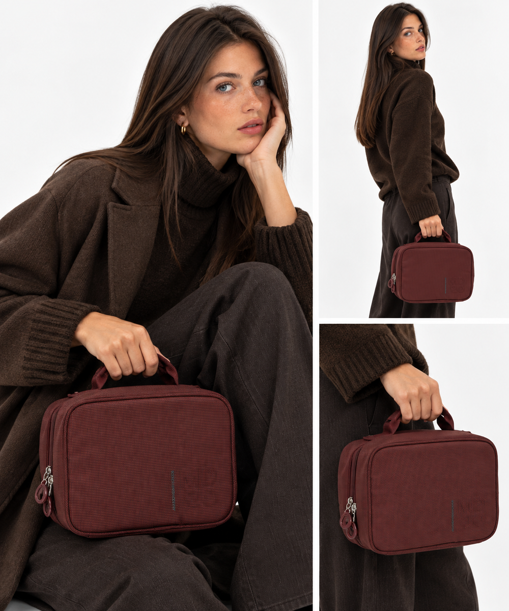 Kulturbeutel MANDARINA DUCK aus Stoff Farbe Sin Linea MD20