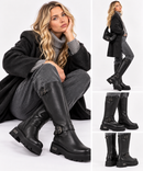 Stivali Alti Donna CULT Slash 4826 in Pelle Nera