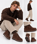 Herren-Stiefelette CLARKS Modell Cleyhill Hi aus Wildleder in Braun