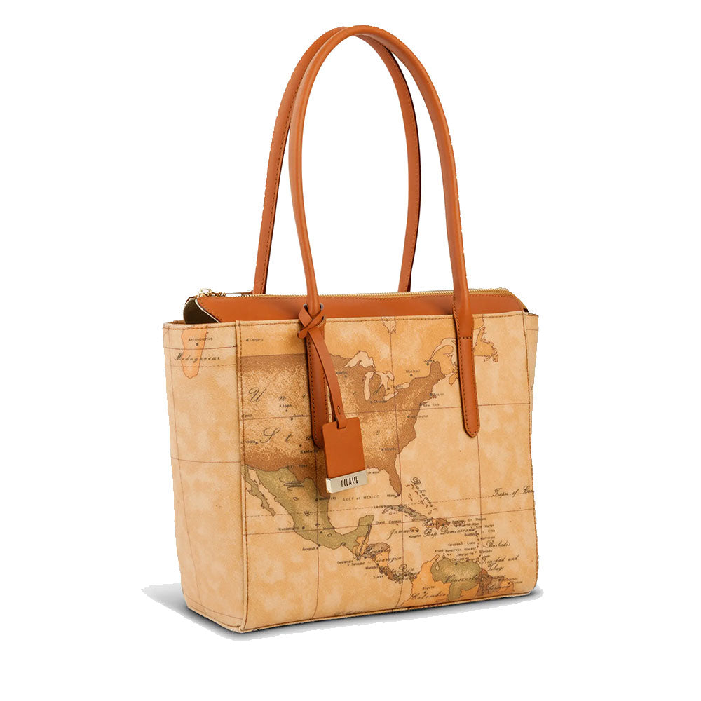 Mittlere Damen-Einkaufstasche 1A Classe Alviero Martini Geo Classic Linie D087