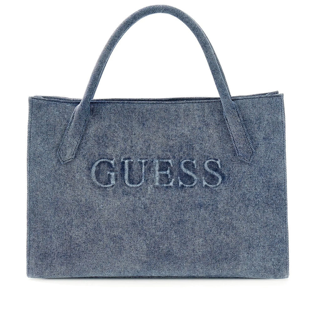 Borsa Donna a Mano con Tracolla GUESS Linea Jodi Colore Denim