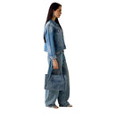Borsa Donna a Mano con Tracolla GUESS Linea Jodi Colore Denim