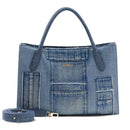 Borsa Donna a Mano con Tracolla GUESS Linea Jodi Colore Denim Multi