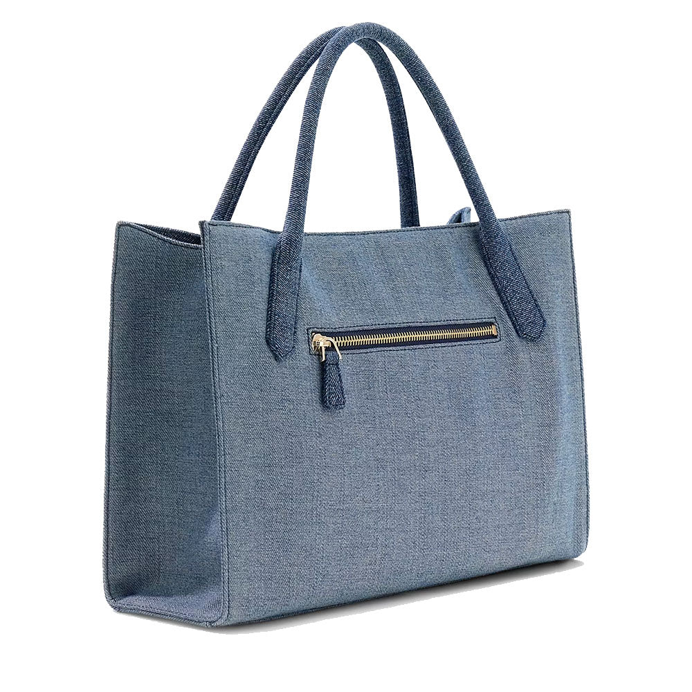 Borsa Donna a Mano con Tracolla GUESS Linea Jodi Colore Denim Multi