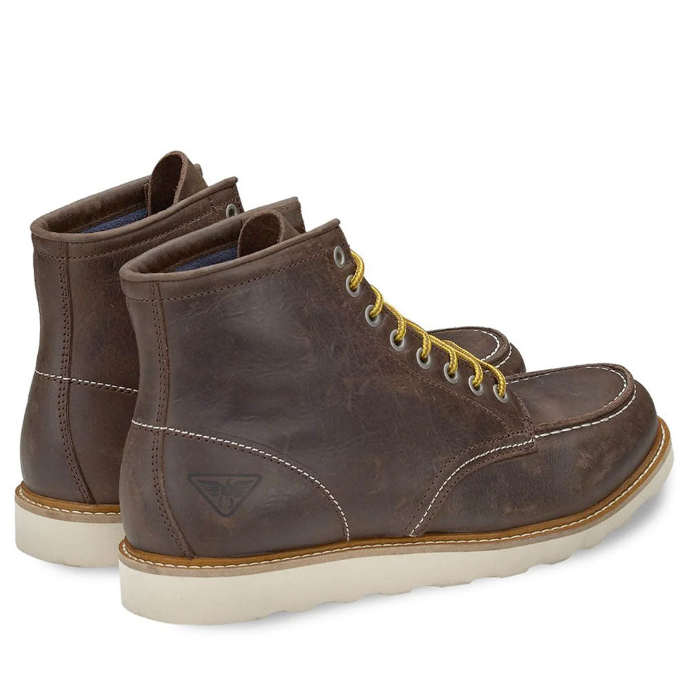 Scarpe Uomo DOCKSTEPS Stivaletti Stringati linea Oakland 1726 in Pelle Testa di Moro