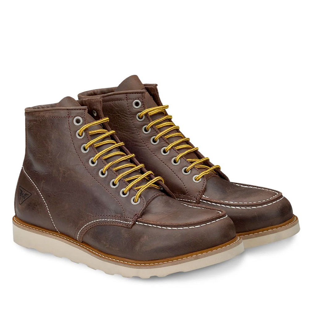 Scarpe Uomo DOCKSTEPS Stivaletti Stringati linea Oakland 1726 in Pelle Testa di Moro