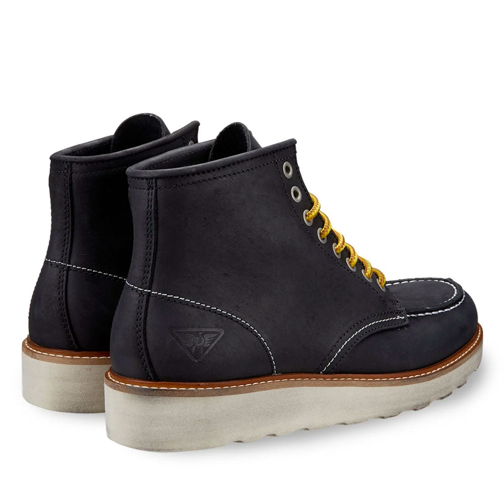 Scarpe Uomo DOCKSTEPS Stivaletti Stringati linea Oakland 1726 in Pelle Nera