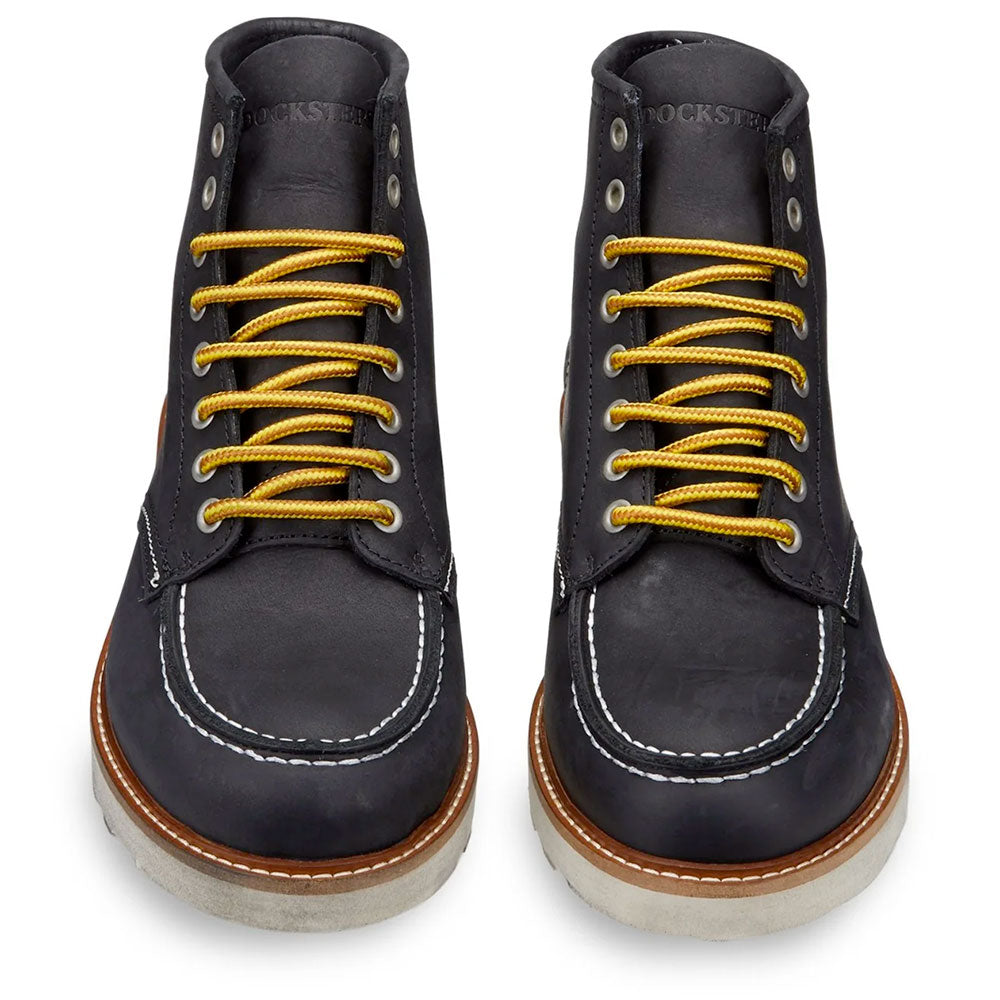 Scarpe Uomo DOCKSTEPS Stivaletti Stringati linea Oakland 1726 in Pelle Nera