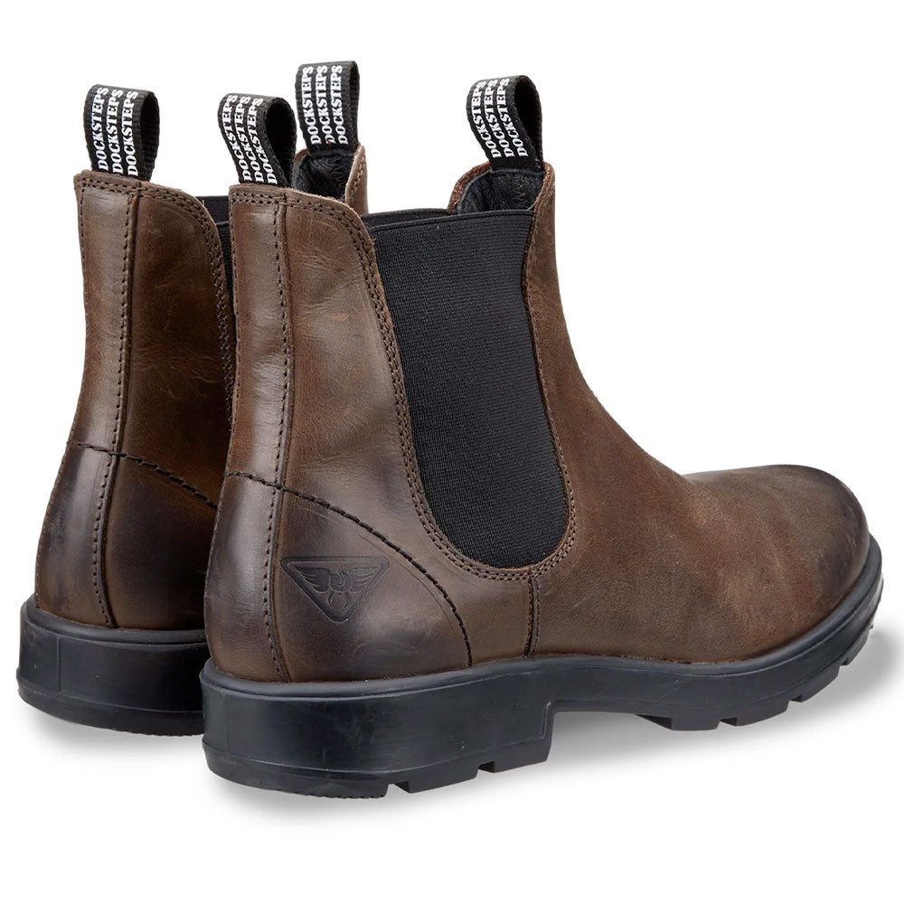 Scarpe Uomo DOCKSTEPS Stivaletti linea Jasper 1302 in Pelle Dark Brown