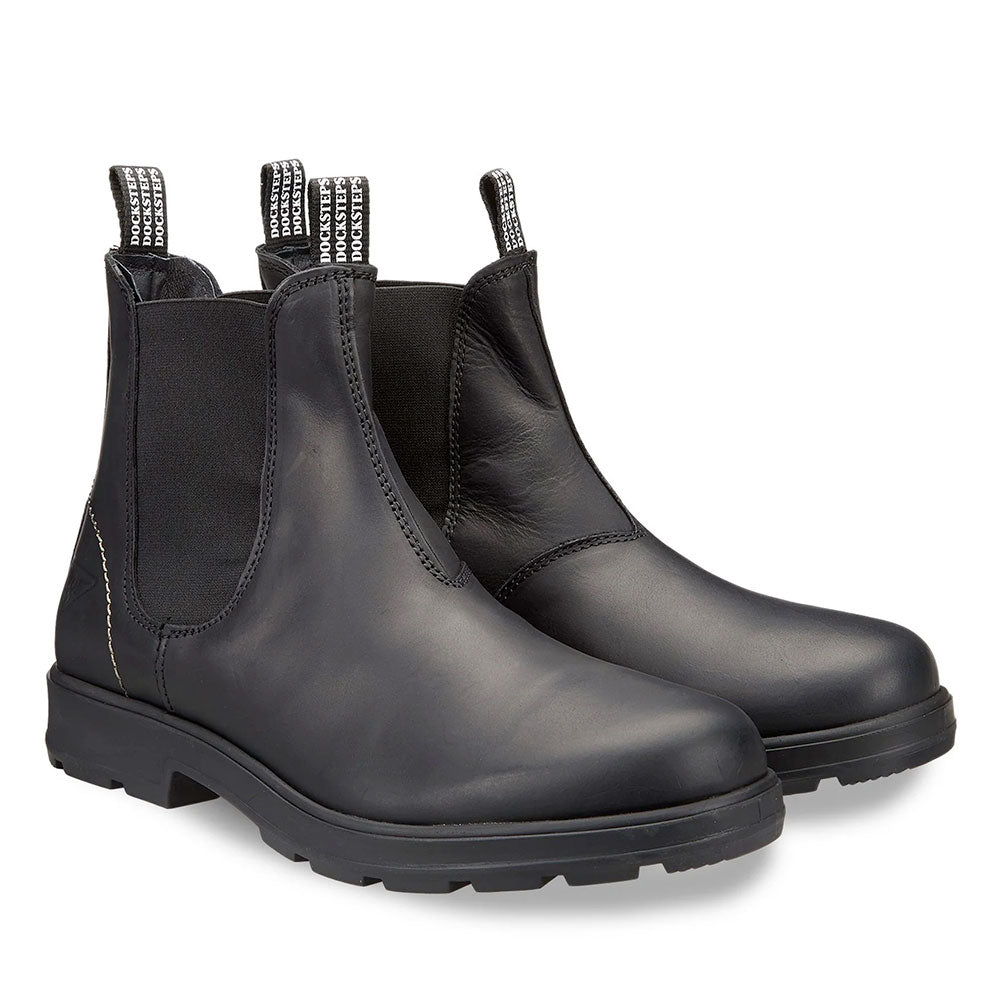 Scarpe Uomo DOCKSTEPS Stivaletti linea Jasper 1302 in Pelle Nera
