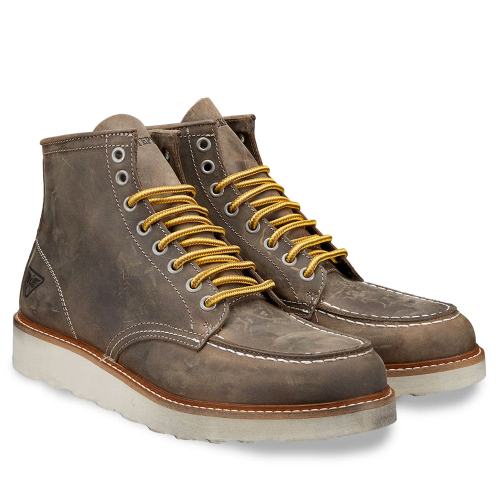 Scarpe Uomo DOCKSTEPS Stivaletti Stringati linea Oakland 1726 in Pelle Mud