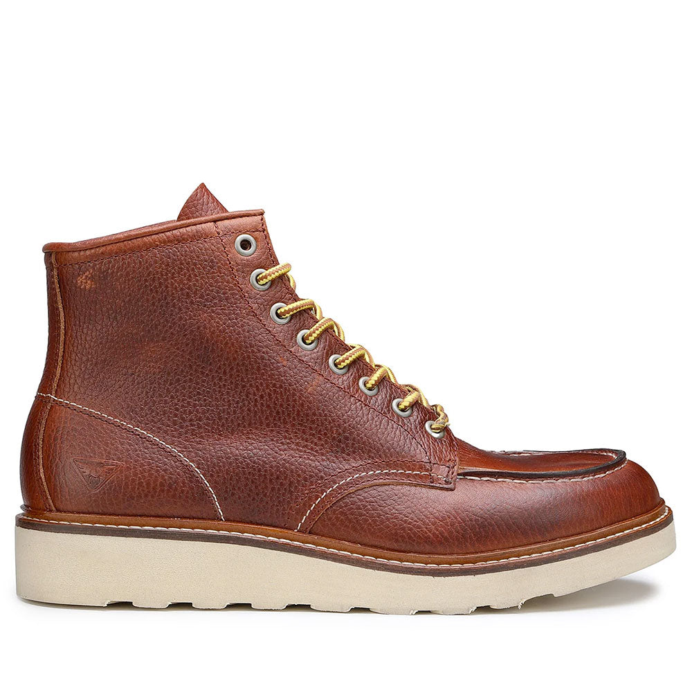 Scarpe Uomo DOCKSTEPS Stivaletti Stringati linea Oakland 1726 in Pelle Brick