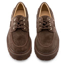 Tobacco Suede Platform Loafers DOCKSTEPS Montreal 7422