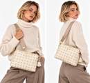 Women's Shoulder and Crossbody Bag POLLINI Heritage in Ivory