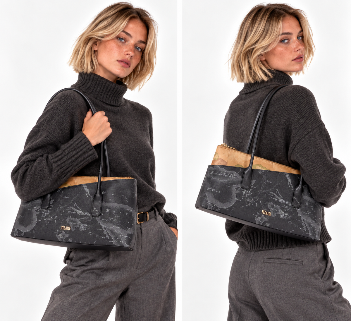 Borsa Donna Sottospalla 1A Classe Alviero Martini linea Geo Mix stampa Geo Night e Geo Classic LG79