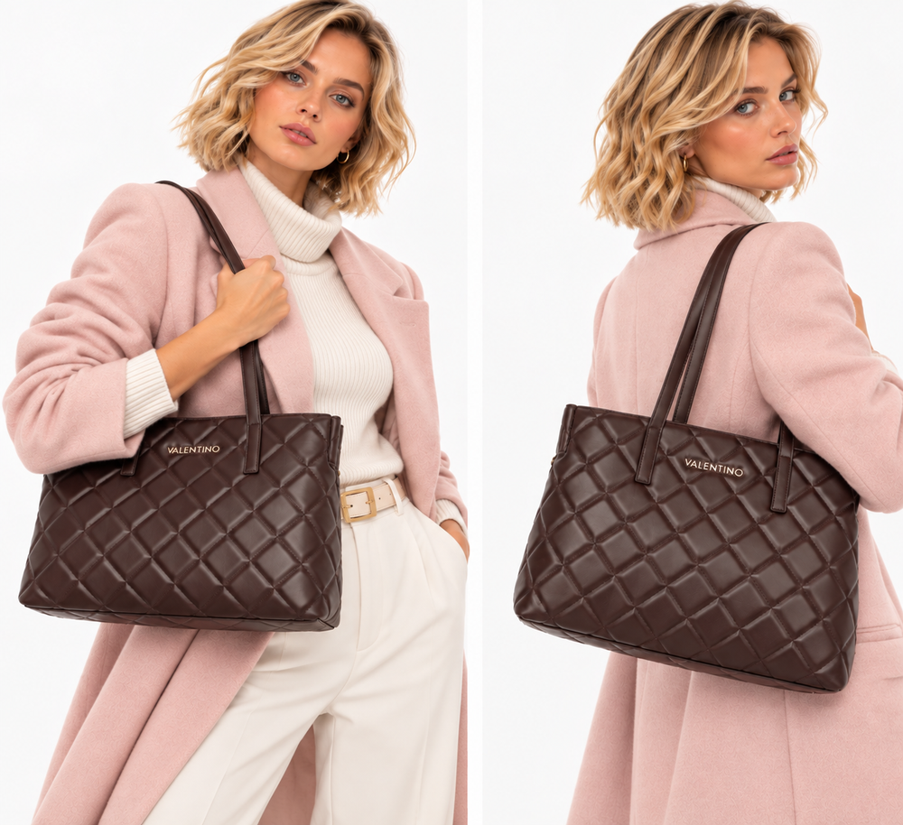 Borsa Donna a Spalla VALENTINO BAGS linea Ocarina Colore Moro