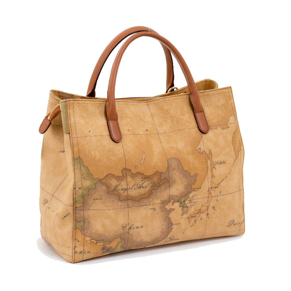 Mittlere Damenhandtasche mit Schultergurt 1A Classe Alviero Martini Geo Classic Linie E004