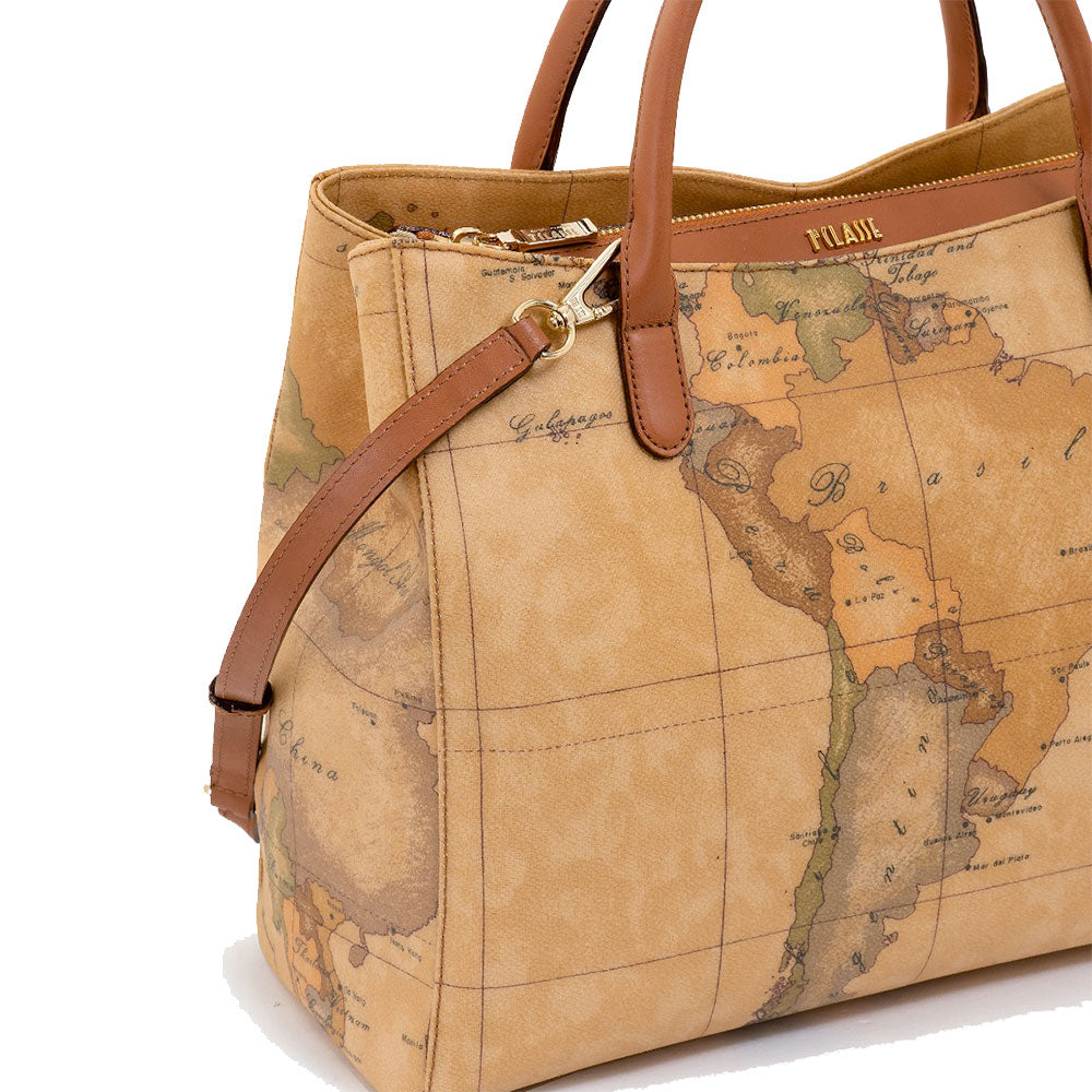 Mittlere Damenhandtasche mit Schultergurt 1A Classe Alviero Martini Geo Classic Linie E004