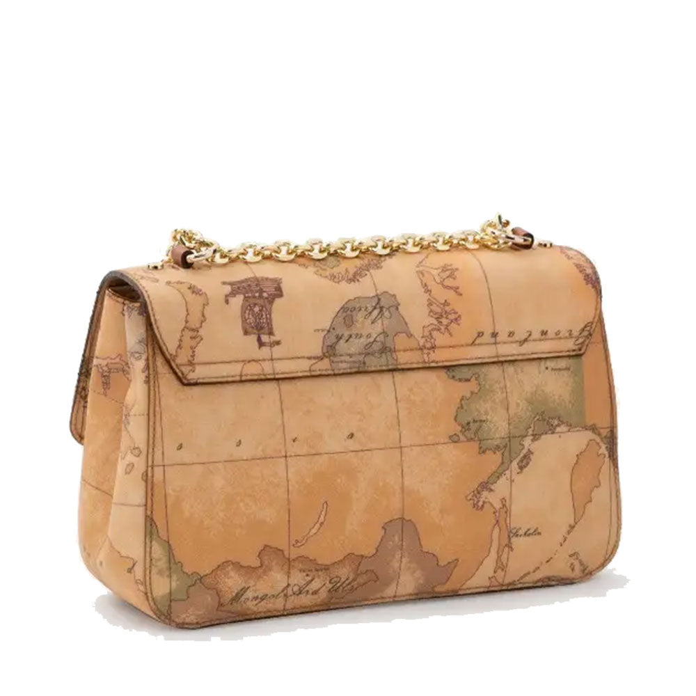 Damen-Umhängetasche mit Klappe und Gehhilfe 1A Classe Alviero Martini Geo Classic Line E034