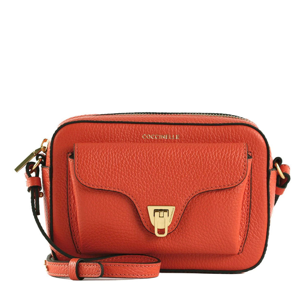 Borsa Donna a Tracolla COCCINELLE linea Beat Soft Mini in Pelle Gazpacho