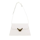 Borsa Donna a Spalla COCCINELLE in Pelle Colore Blanco linea Dew Small
