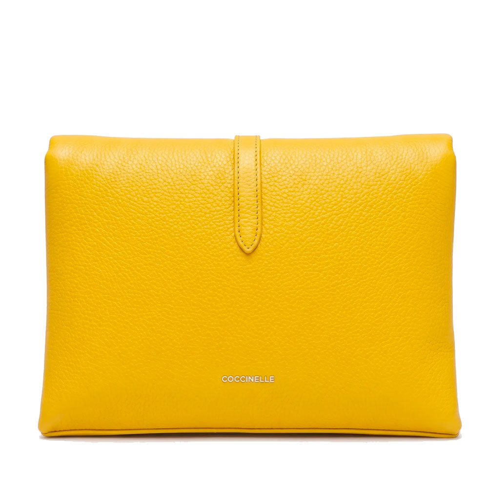Damen-Schultertasche COCCINELLE aus Leder Modell Dorian in Soleado