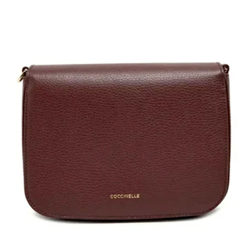 Women's Crossbody Bag COCCINELLE C-Me Small in Berry Grained Leather