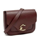 Women's Crossbody Bag COCCINELLE C-Me Small in Berry Grained Leather