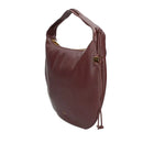 Borsa Donna a Hobo Spalla COCCINELLE in Pelle linea Thess Colore Berry