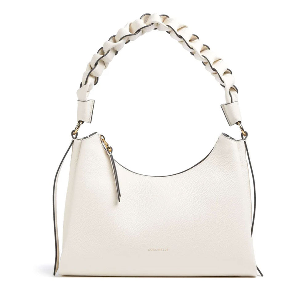 Borsa Donna a Spalla COCCINELLE in Pelle linea Boheme Small colore Pearl- Cognac