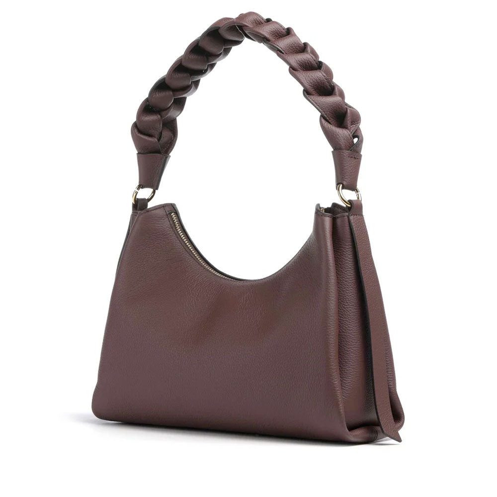 Borsa Donna a Spalla COCCINELLE in Pelle linea Boheme Small colore Berry - Winter Rose