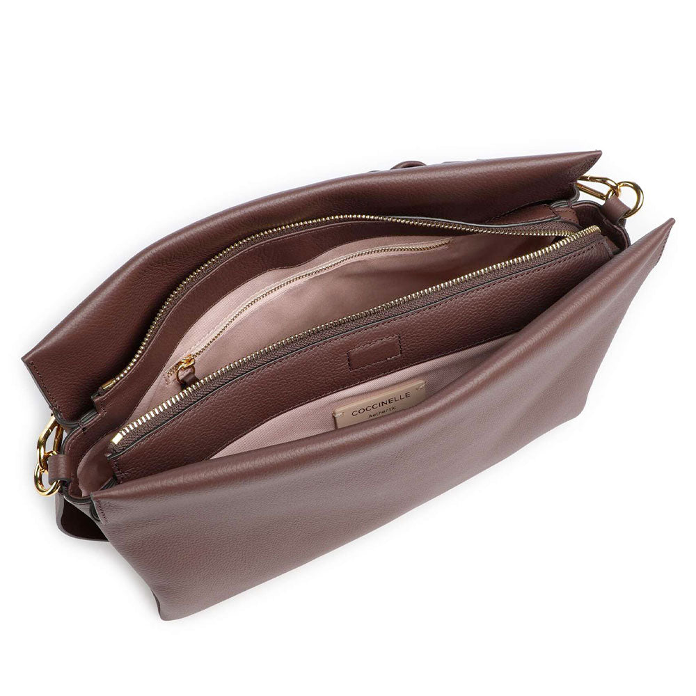 Borsa Donna a Mano COCCINELLE in Pelle linea Boheme Medium colore Berry - Winter Rose