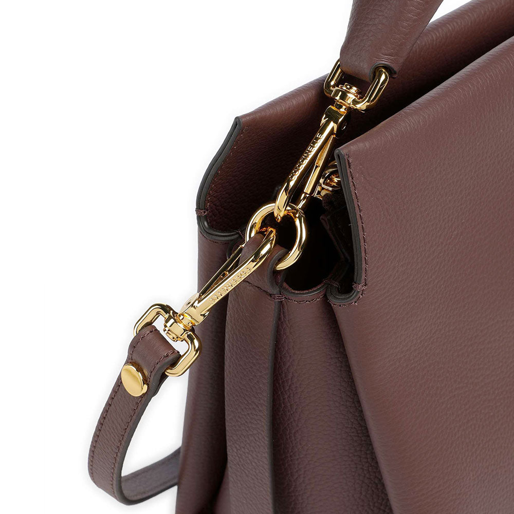 Borsa Donna a Mano COCCINELLE in Pelle linea Boheme Medium colore Berry - Winter Rose
