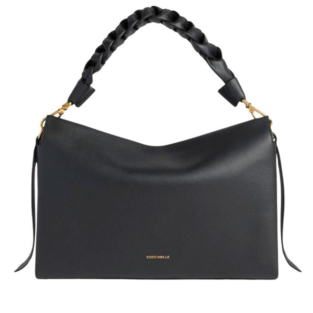 Borsa Donna a Mano COCCINELLE in Pelle linea Boheme Medium colore Noir - Cognac
