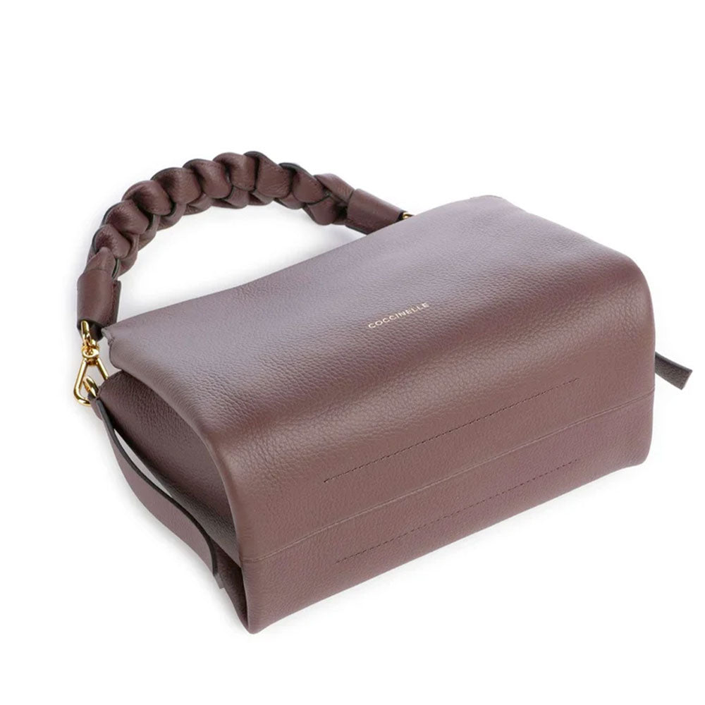 Borsa Donna a Mano COCCINELLE linea Boheme Small in Pelle Berry - Winter Rose