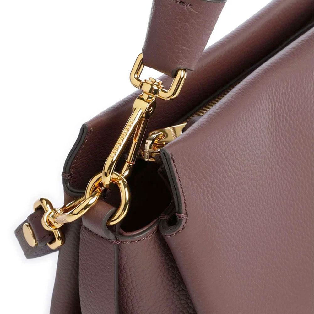 Borsa Donna a Mano COCCINELLE linea Boheme Small in Pelle Berry - Winter Rose