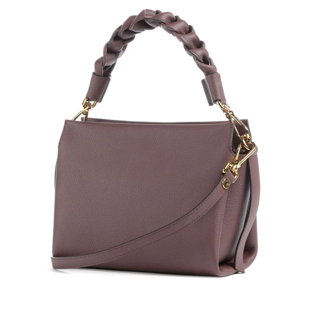 Borsa Donna a Mano COCCINELLE linea Boheme Small in Pelle Berry - Winter Rose