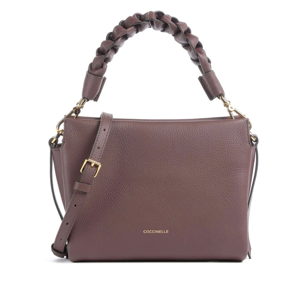 Borsa Donna a Mano COCCINELLE linea Boheme Small in Pelle Berry - Winter Rose