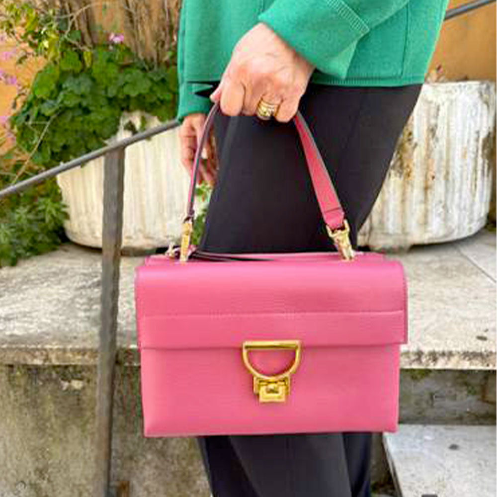 Borsa Donna a Spalla COCCINELLE in Pelle Linea Arlettis colore Rosewood
