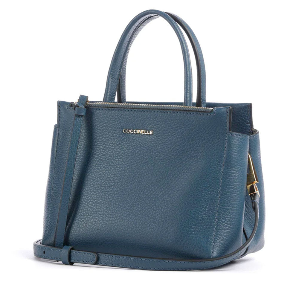 Borsa Donna a Mano COCCINELLE in Pelle linea Arlettis Colore Deep Blue Misura Piccola